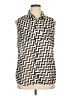 Wishful Park 100% Polyester Chevron-herringbone Ivory Sleeveless Blouse Size XL - photo 1