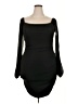 Unbranded 100% Polyester Solid Black Cocktail Dress Size XXL - photo 1