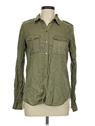 Maeve Long Sleeve Button-Down Shirt (view 1)