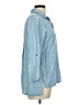 MULTIPLES Blue 3/4 Sleeve Blouse Size M - photo 4