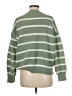 Shein 100% Polyester Stripes Green Pullover Sweater Size M - photo 2
