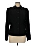 Chaps Black Long Sleeve Silk Top Size 8 - photo 1