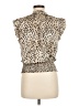 Tamara H. 100% Polyester Animal Print Tan Sleeveless Blouse Size M - photo 2
