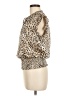 Tamara H. 100% Polyester Animal Print Tan Sleeveless Blouse Size M - photo 5