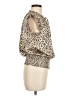 Tamara H. 100% Polyester Animal Print Tan Sleeveless Blouse Size M - photo 4