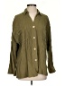 Style Rack Green 3/4 Sleeve Button-Down Shirt Size S - photo 1