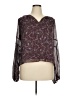 Evereve 100% Polyester Burgundy 3/4 Sleeve Blouse Size XL - photo 1