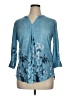 Gaharu Blue 3/4 Sleeve Blouse Size XL - photo 1