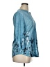 Gaharu Blue 3/4 Sleeve Blouse Size XL - photo 4