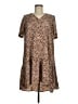 A New Day 100% Polyester Animal Print Brown Casual Dress Size M - photo 1