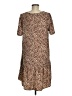 A New Day 100% Polyester Animal Print Brown Casual Dress Size M - photo 2
