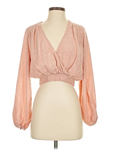 Free People 3/4 Sleeve Blouse - front