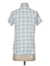 BeachLunchLounge 100% Rayon Checkered-gingham Blue Short Sleeve Button-Down Shirt Size XS - photo 2