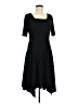 Ann Taylor Solid Black Casual Dress Size 6 - photo 1