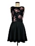 Francesca's Floral Black Cocktail Dress Size M - photo 1