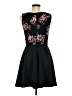 Francesca's Floral Black Cocktail Dress Size M - photo 2