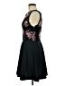 Francesca's Floral Black Cocktail Dress Size M - photo 5
