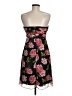 The Limited 100% Polyester Floral Black Cocktail Dress Size 6 - photo 2