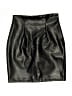 Assorted Brands Solid Black Faux Leather Skirt Size S - photo 1