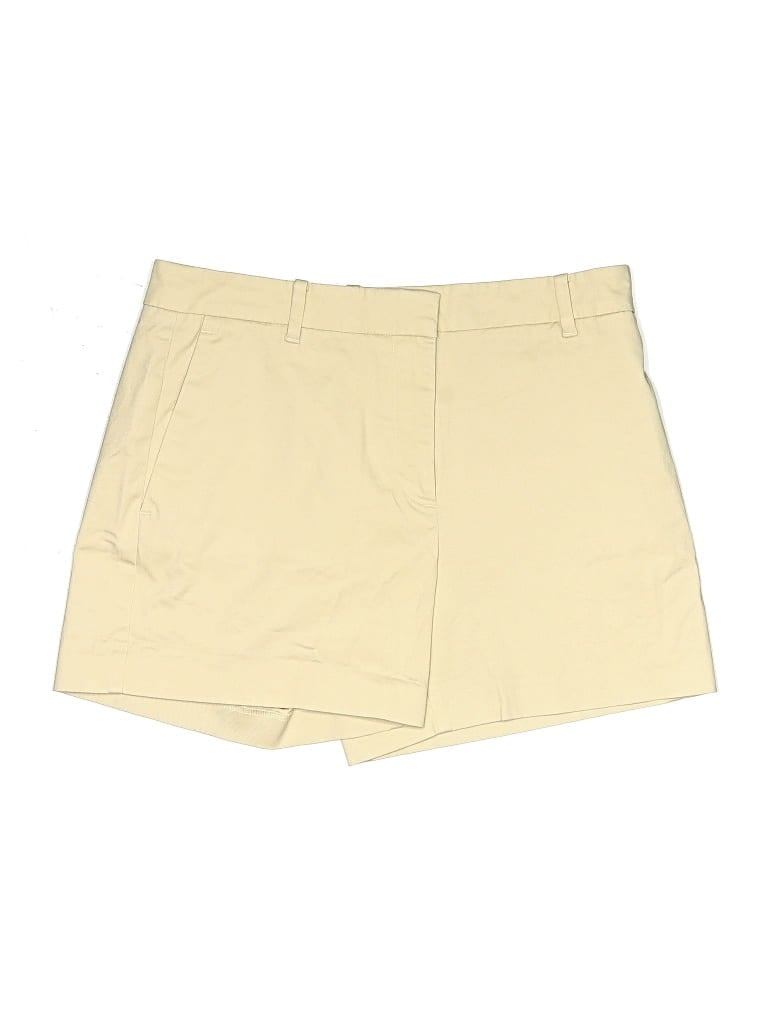 Pre-owned Ann Taylor Khaki Shorts In Yellow