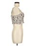 City Triangles 100% Rayon Floral Ivory Sleeveless Blouse Size M - photo 4