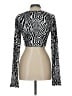 Shein Silver Ivory Long Sleeve Blouse Size L - photo 2