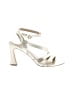 Bernardo Metallic Ivory Gold Heels Size 7 1/2 - photo 1
