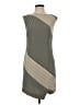 Ann Taylor 100% Polyester Chevron-herringbone Gray Casual Dress Size 0 - photo 1