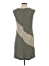 Ann Taylor 100% Polyester Chevron-herringbone Gray Casual Dress Size 0 - photo 2