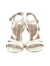 Bernardo Metallic Ivory Gold Heels Size 7 1/2 - photo 2