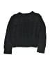 Aqua 100% Acrylic Solid Black Pullover Sweater Size 9 - 10 - photo 2