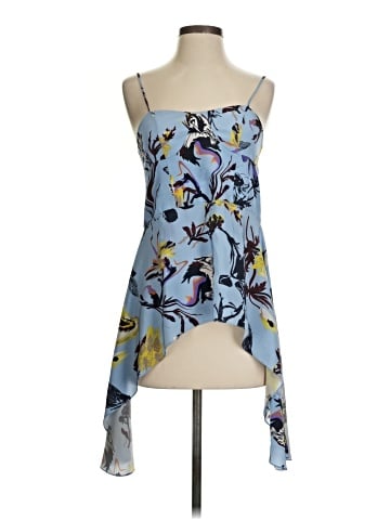 Tibi Sleeveless Silk Top (view 1)