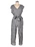 Chloe+Rene Stripes Gray Jumpsuit Size XL (petite) - photo 1