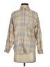 Z Supply Plaid Tan Long Sleeve Button-Down Shirt Size XS - photo 1