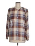 Joie Plaid Brown Long Sleeve Button-Down Shirt Size M - photo 1