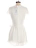 Parker 100% Polyester White Casual Dress Size 4 - photo 2
