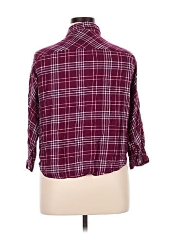 Aeropostale 3/4 Sleeve Button-Down Shirt (view 2)