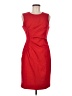 Calvin Klein Solid Red Cocktail Dress Size 6 - photo 1
