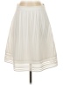 J.Crew 100% Polyester Chevron-herringbone Ivory Casual Skirt Size 2 - photo 1