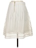 J.Crew 100% Polyester Chevron-herringbone Ivory Casual Skirt Size 2 - photo 2
