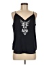 Express Outlet 100% Polyester Black Sleeveless Top Size M - photo 1