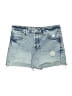 Express Blue Denim Shorts Size 4 - photo 1