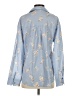 Shein 100% Polyester Floral Blue Long Sleeve Blouse Size S - photo 2
