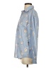 Shein 100% Polyester Floral Blue Long Sleeve Blouse Size S - photo 5