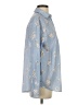 Shein 100% Polyester Floral Blue Long Sleeve Blouse Size S - photo 4