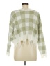 Just Polly 100% Acrylic Checkered-gingham Green Pullover Sweater Size M - photo 2