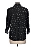 Adrienne Vittadini Stars Black 3/4 Sleeve Blouse Size L - photo 2