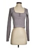 Fabletics Gray Long Sleeve Top Size XXS (estimated) - photo 1