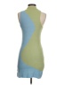 Unbranded 100% Viscose Color Block Blue Cocktail Dress Size S - photo 2