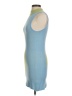 Unbranded 100% Viscose Color Block Blue Cocktail Dress Size S - photo 5